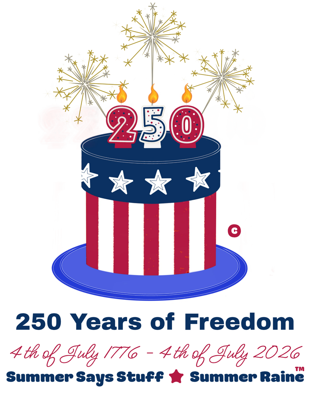 250th Birthday of America Tee Shirt