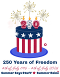 250th Birthday of America Tee Shirt