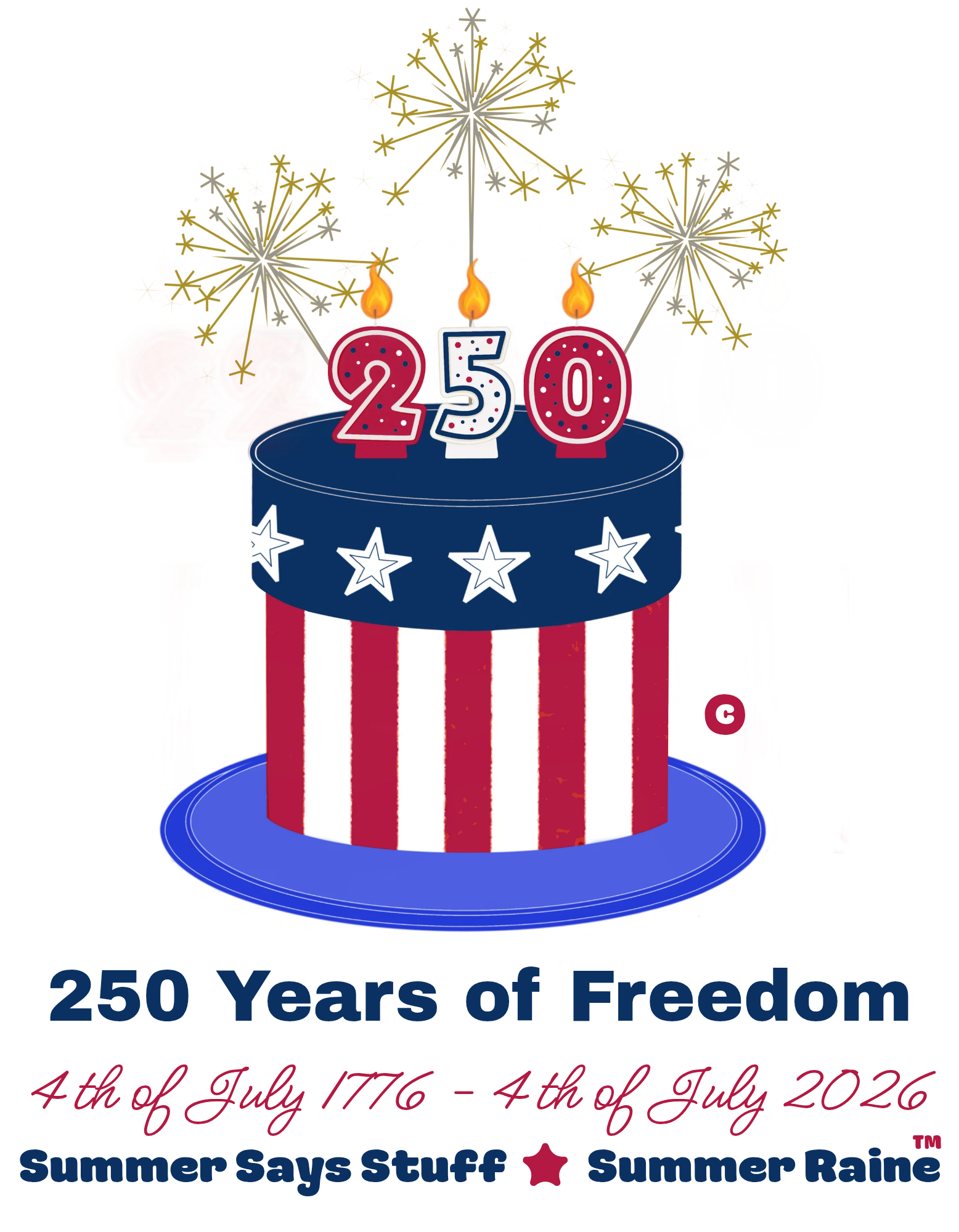250th Birthday of America Tee Shirt